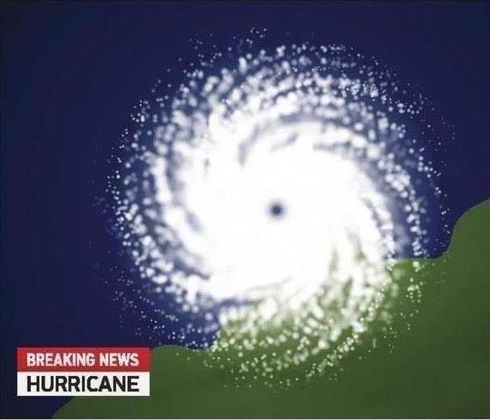 Hurricane radar graphic